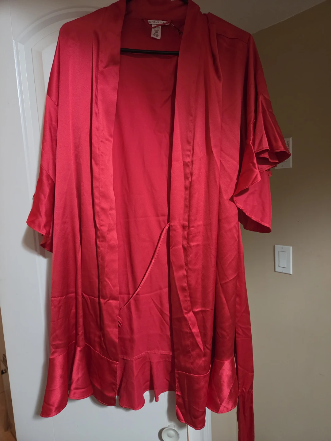 Victoria's Secret Red Satin Robe - Size L