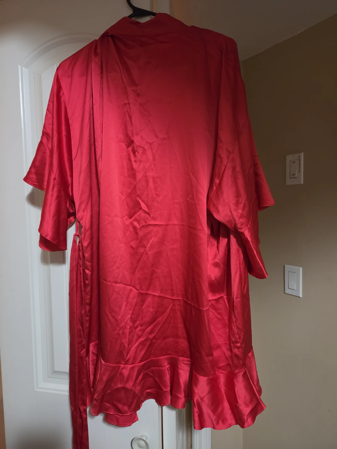 Victoria's Secret Red Satin Robe - Size L - photo 2