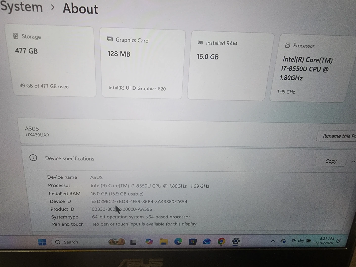 ASUS ZenBook UX430UAR Laptop - photo 4