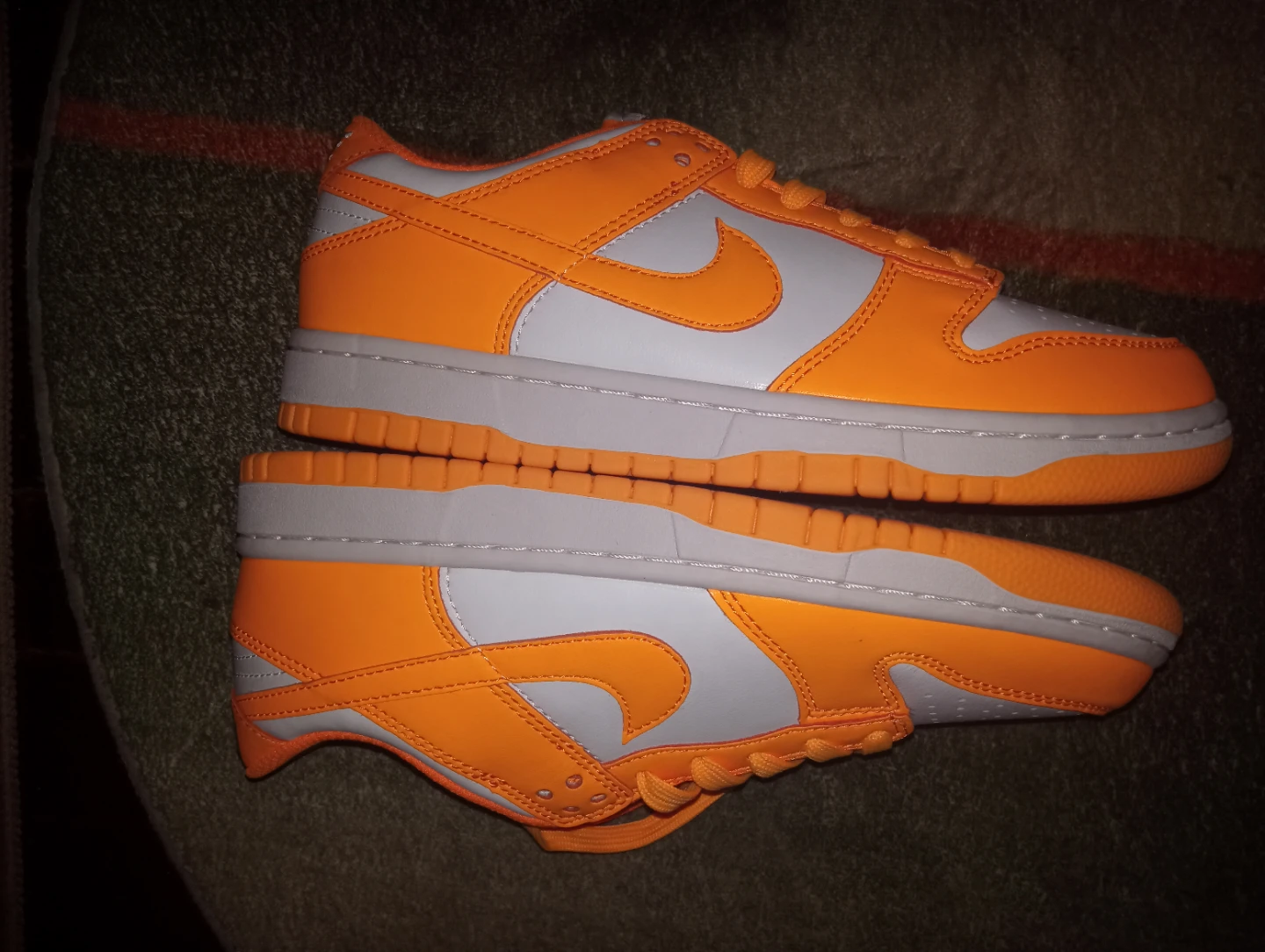 Nike Dunk Low White Orange Men's Shoes - photo 5