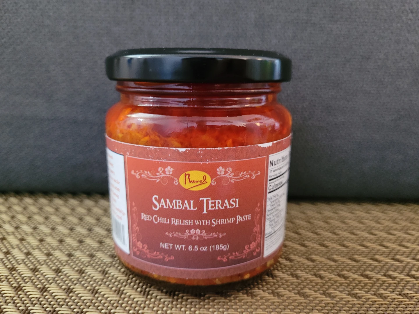 Nunal Sambal Terasi Red Chili Relish with Shrimp Paste 6.5 oz