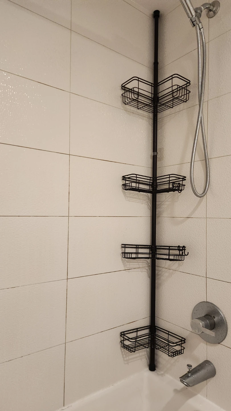Home Shower Pole Cassy with 4 Corner-hugging Baskets - photo 3