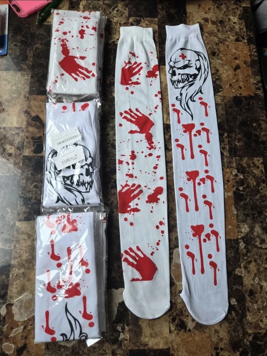 8x New Adult, Youth Thigh High Halloween Socks $10 Each pair