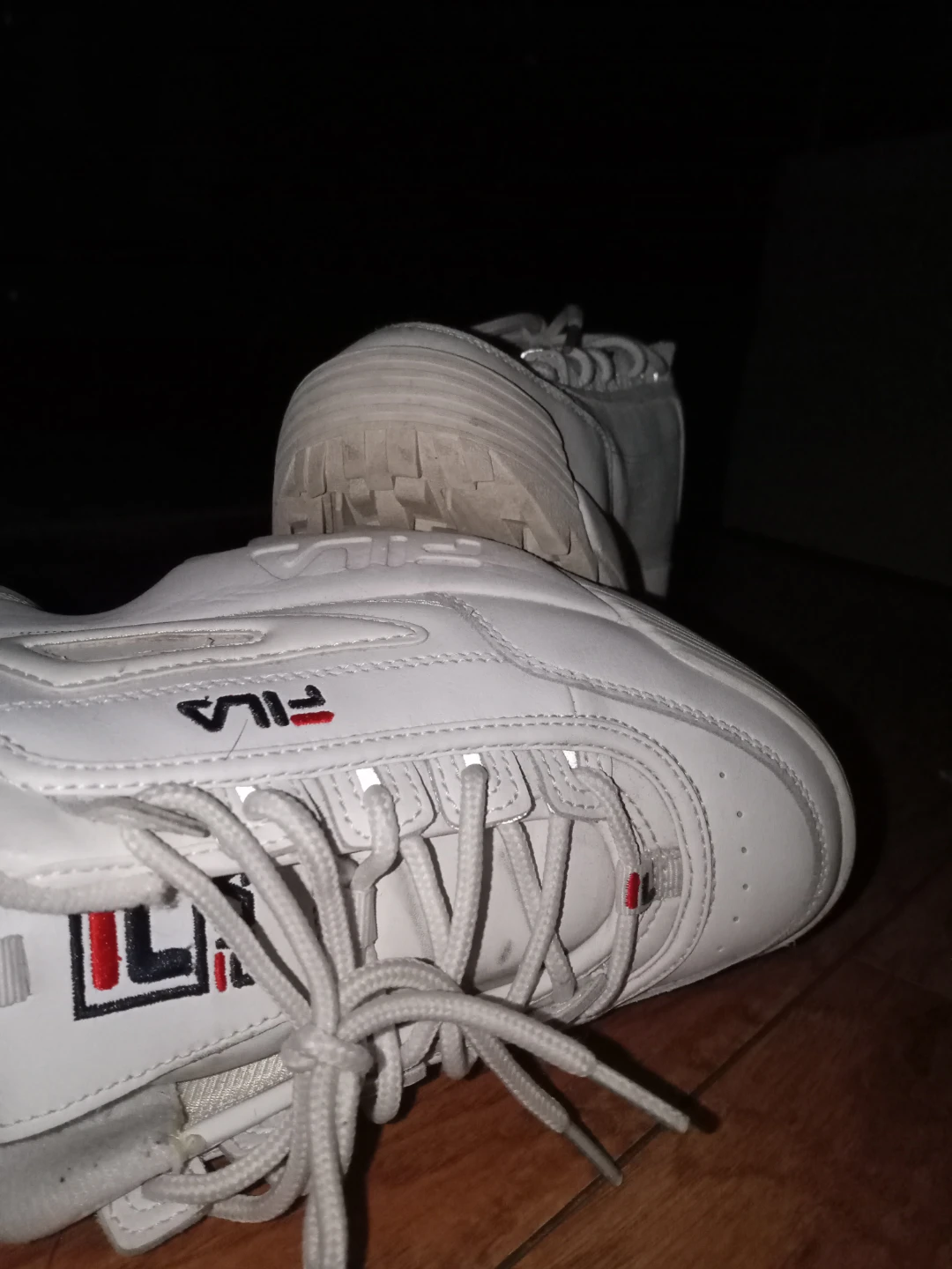 White Fila Disruptor II Sneakers