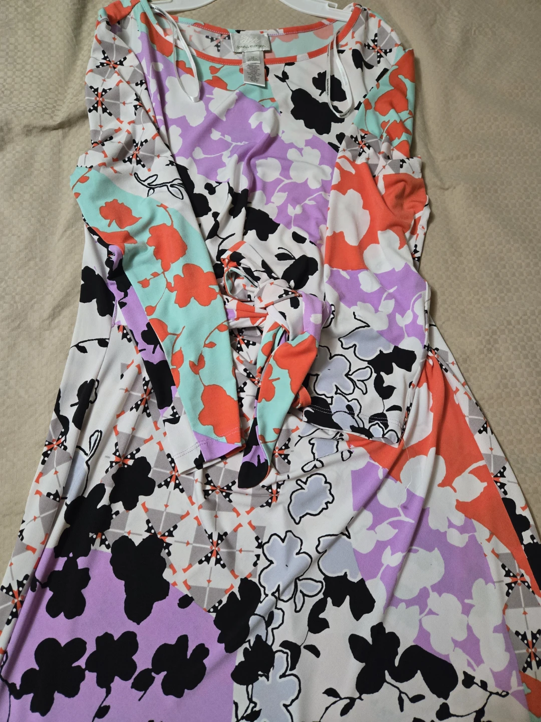 Donna Morgan Women's Floral Print Knit Dress Size 12 - photo 2
