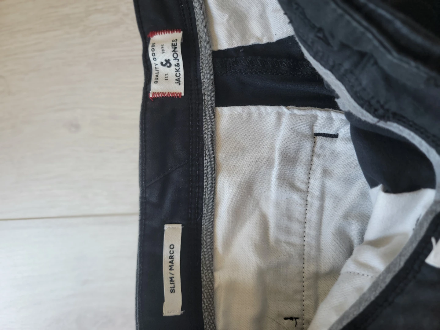 Jack & Jones Slim Fit Black Chino Pants - Size 34x32 - photo 4
