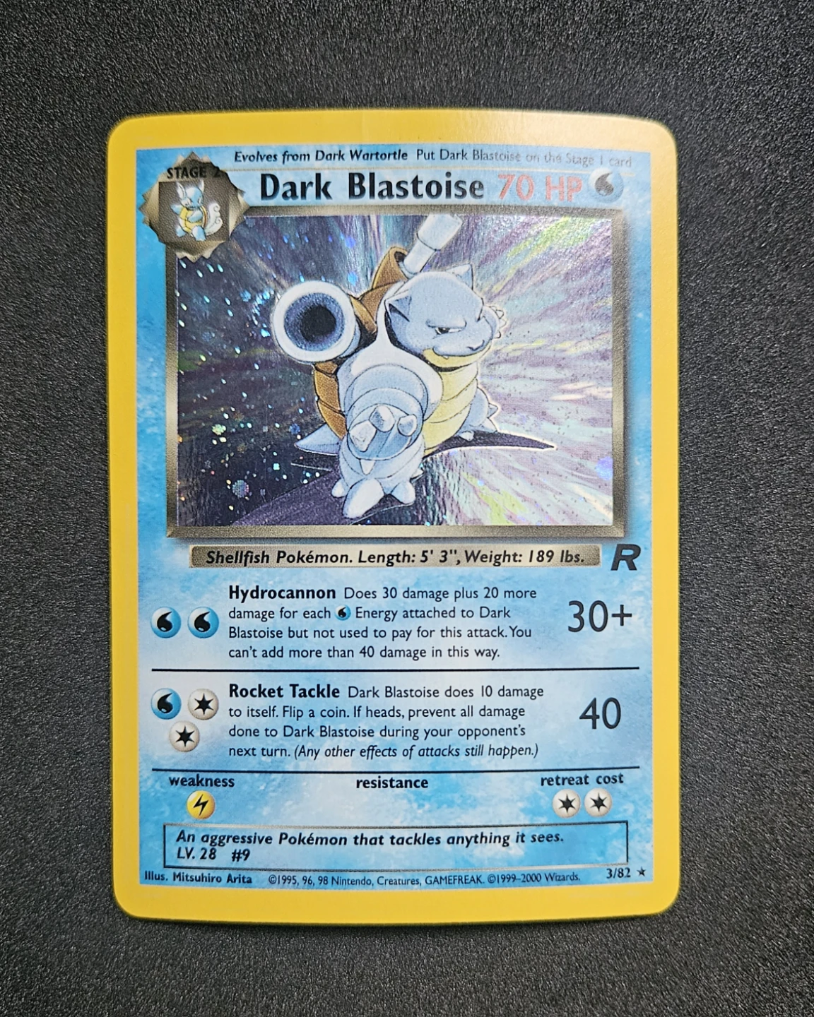 POKÉMON TEAM ROCKET #3/82 DARK BLASTOISE HOLO RARE 2000