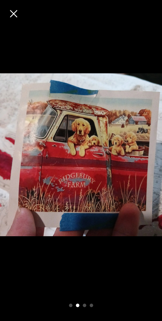 Paint By Numbers Kit - Golden Retrievers in Truck Scene - photo 2