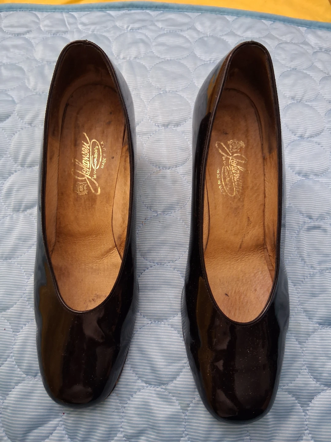 Johansen Black Patent Leather Heels 10W