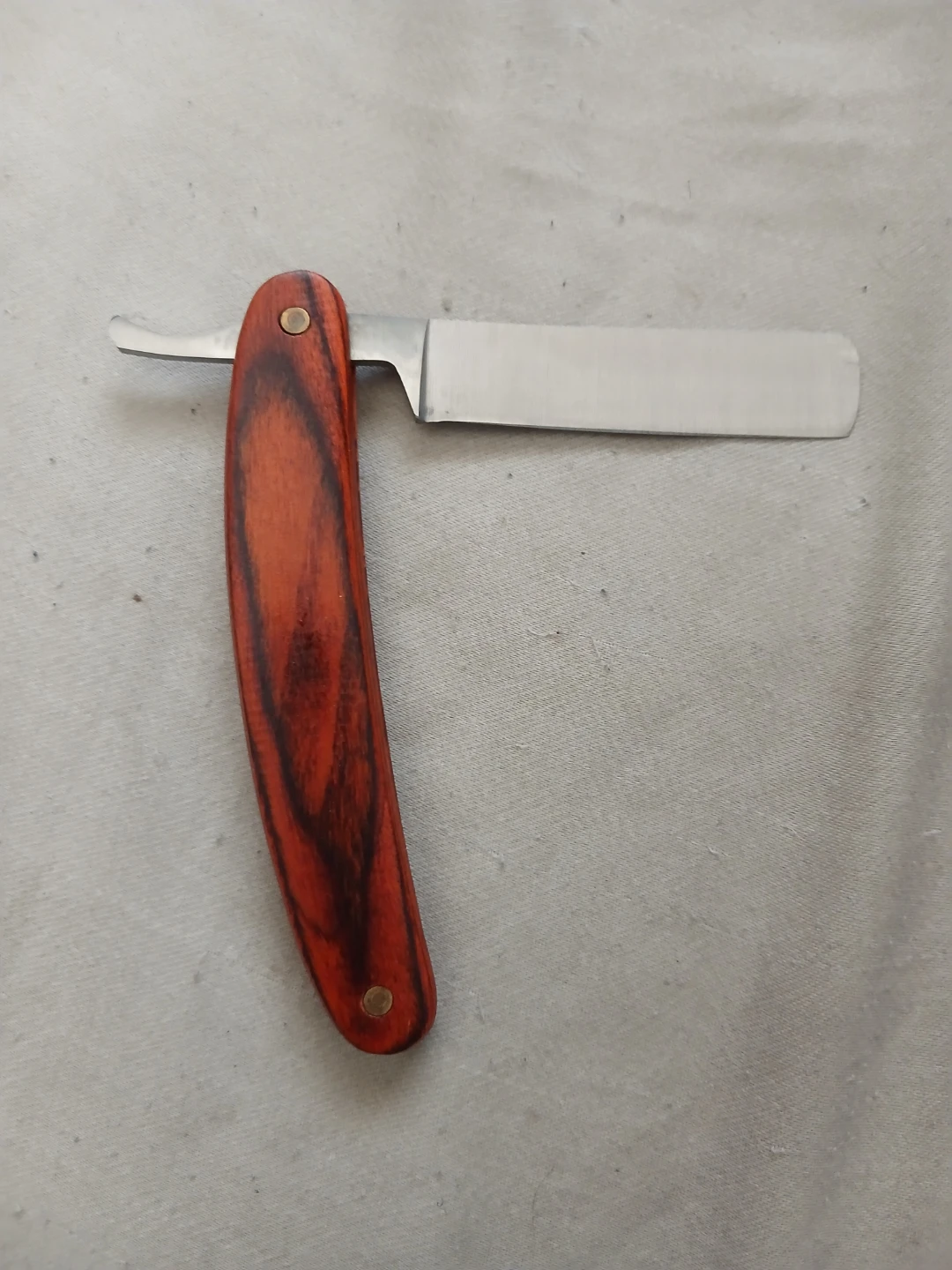 Straight Razor With Wooden Handle & Stainless Steel Blade - photo 4