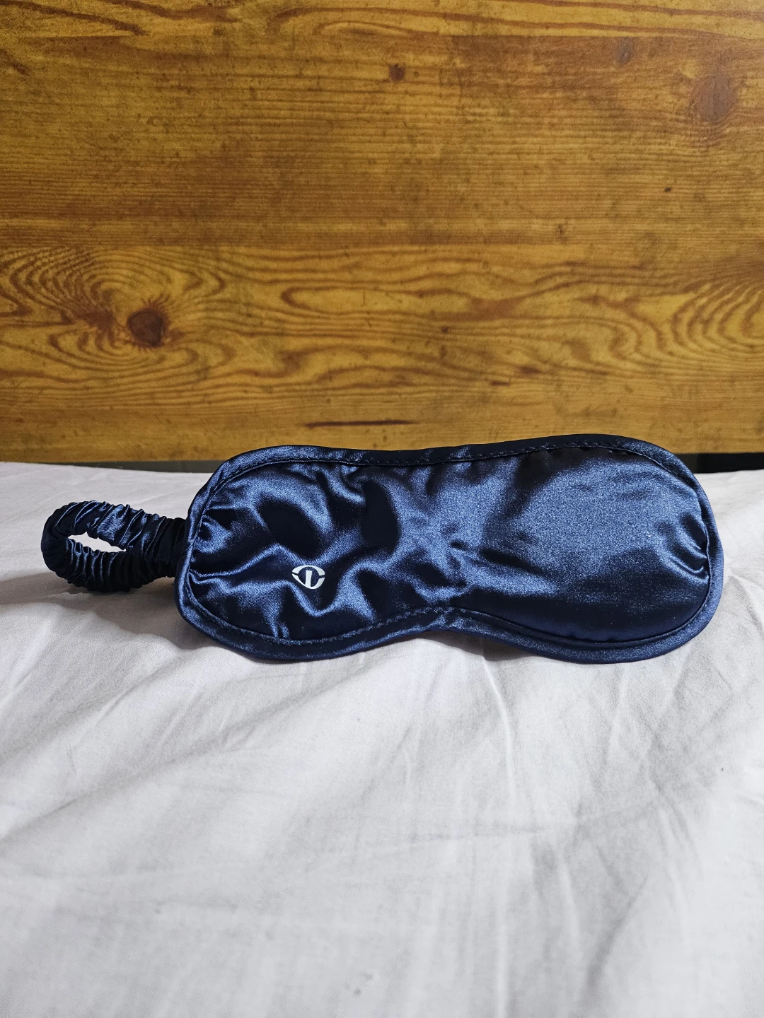Navy Blue Satin Sleep Mask - photo 2