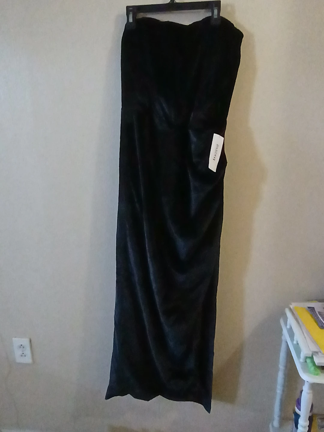 Bardot Everlasting Velour Midi Dress - Black - photo 2