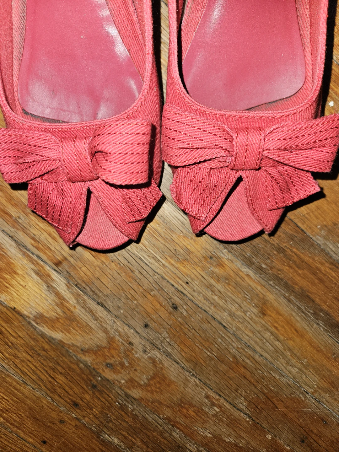 First Step Red Wedge with Bow - photo 2