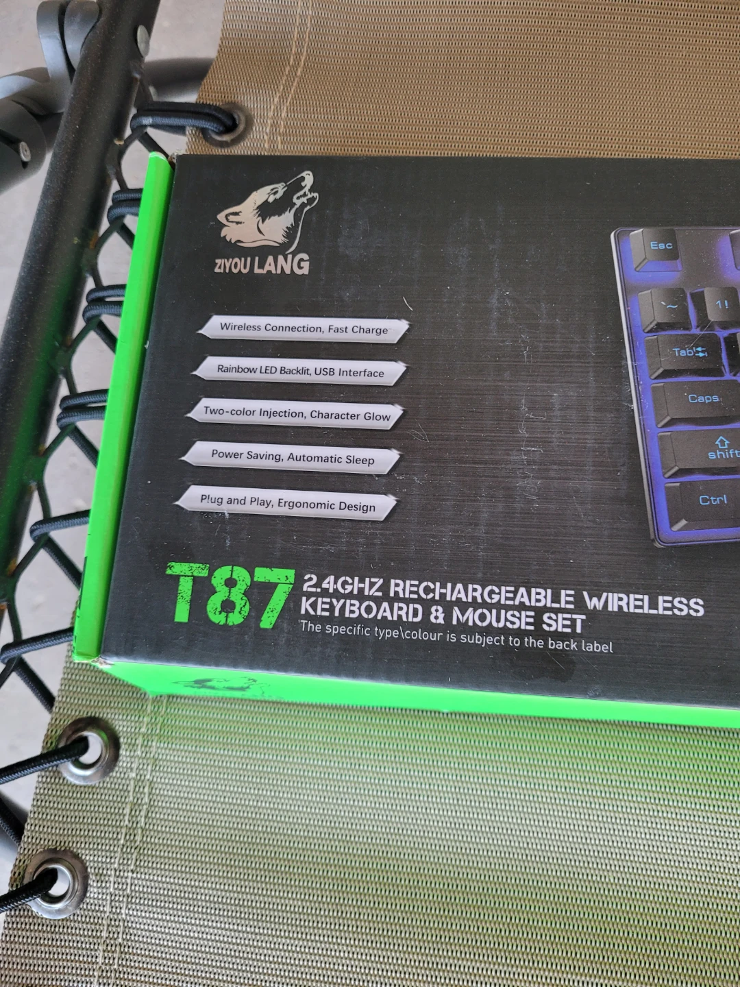 Ziyou Lang T87 2.4GHz Rechargeable Wireless Keyboard & Mouse Set - photo 5