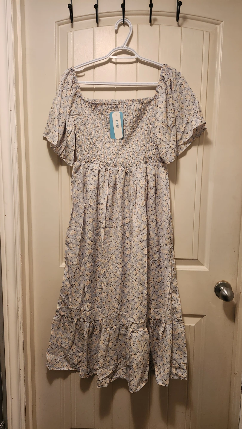Maternity Floral Off-the-Shoulder Dress - photo 4