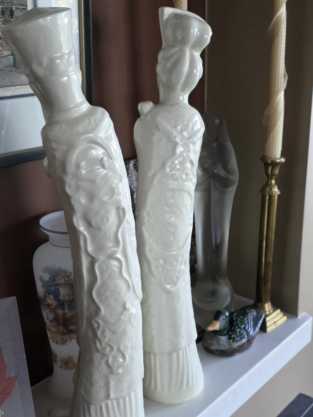 Vintage Porcelain Emperor and Empress 21" - photo 2