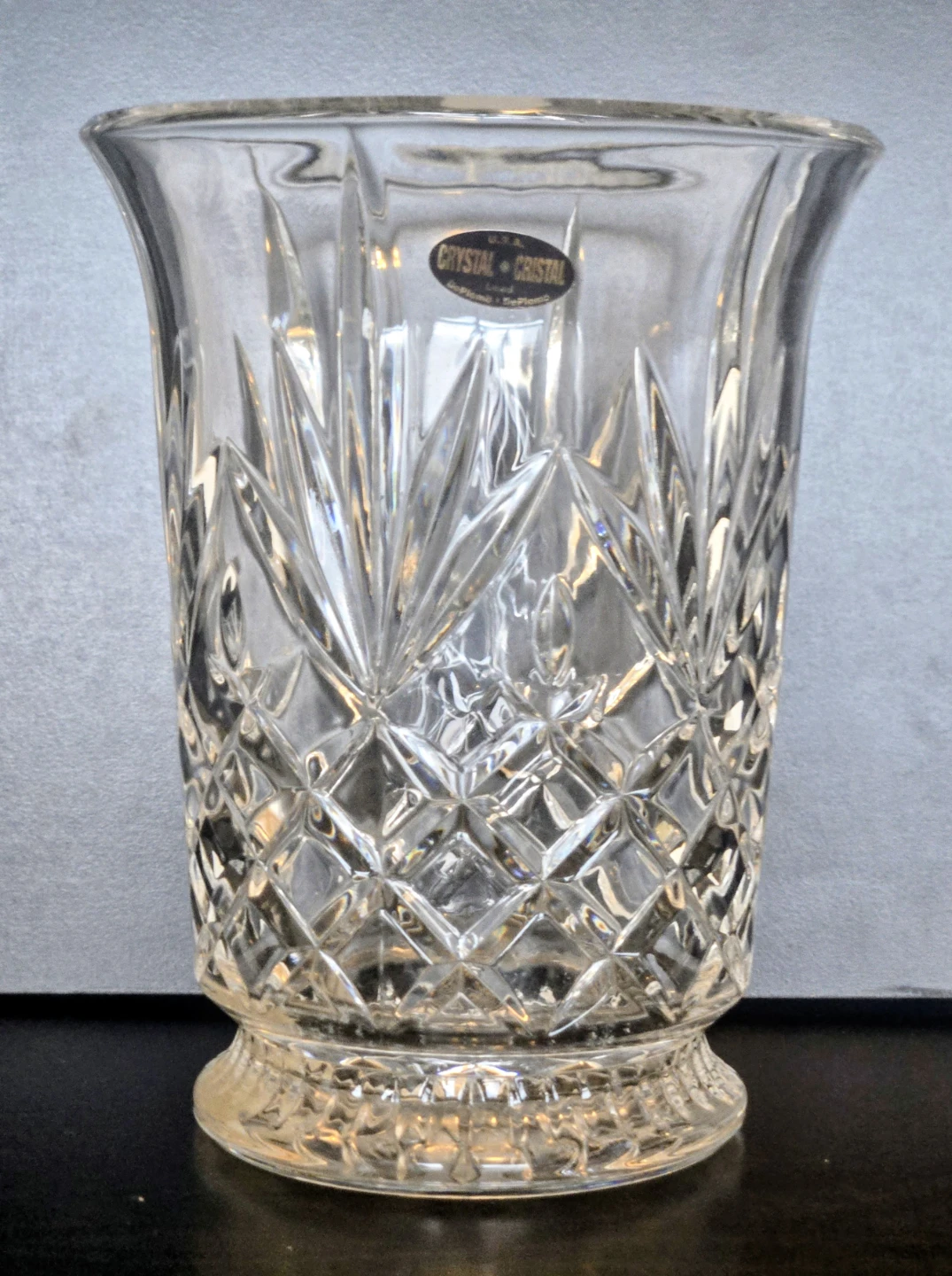 Beautiful Vintage 8" DePlomb Vase 24% Lead Crystal - photo 3