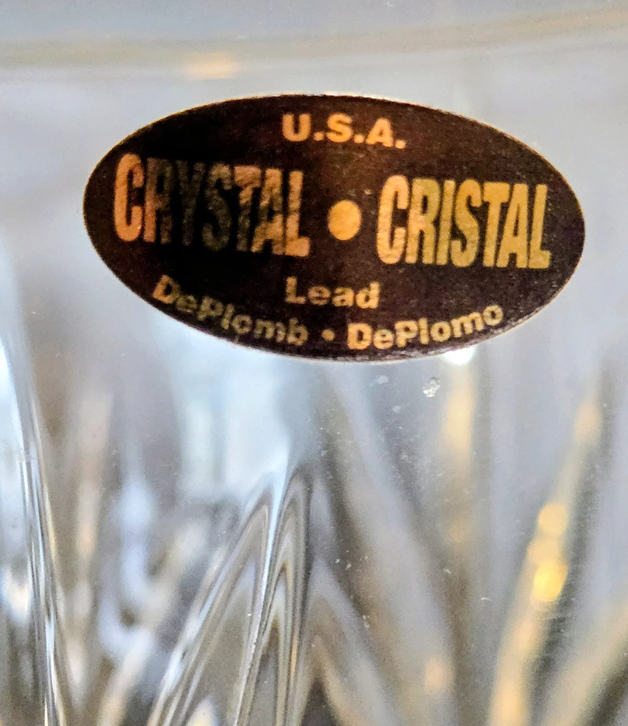 Beautiful Vintage 8" DePlomb Vase 24% Lead Crystal - photo 5