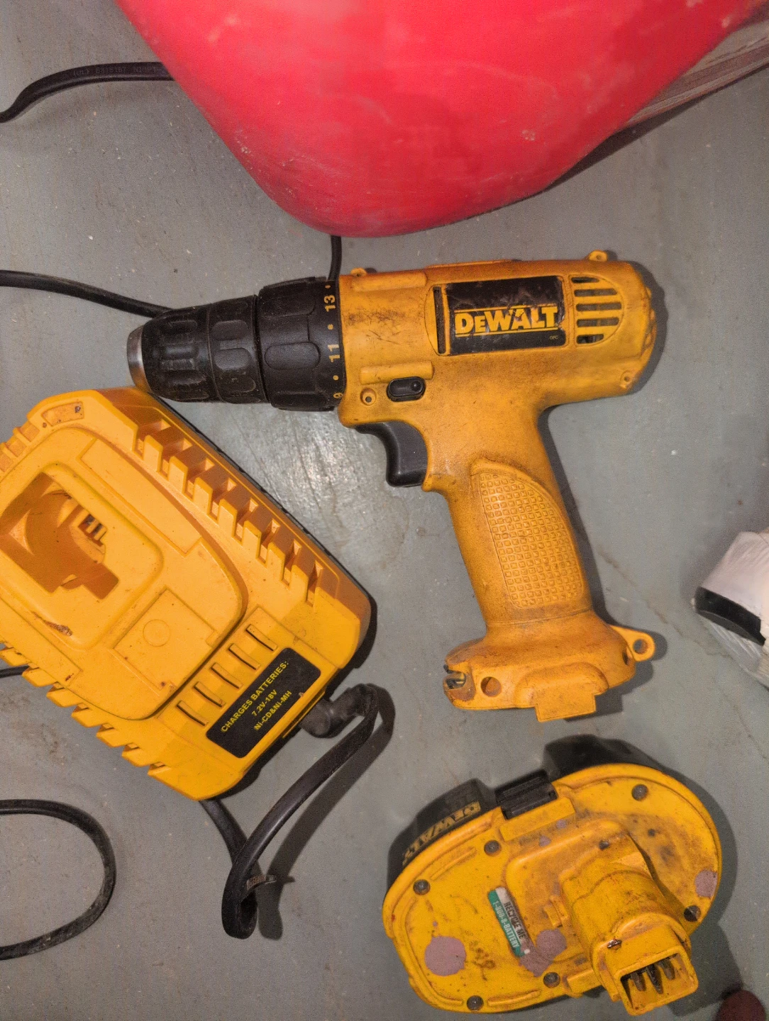DeWalt Cordless Drill with Charger and Batteries