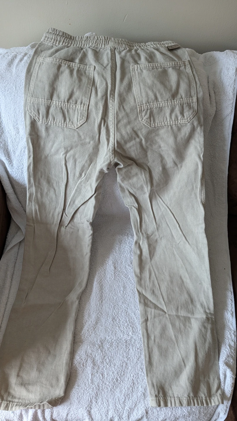 Zara Lightweight Twill Cargo Pants - Khaki