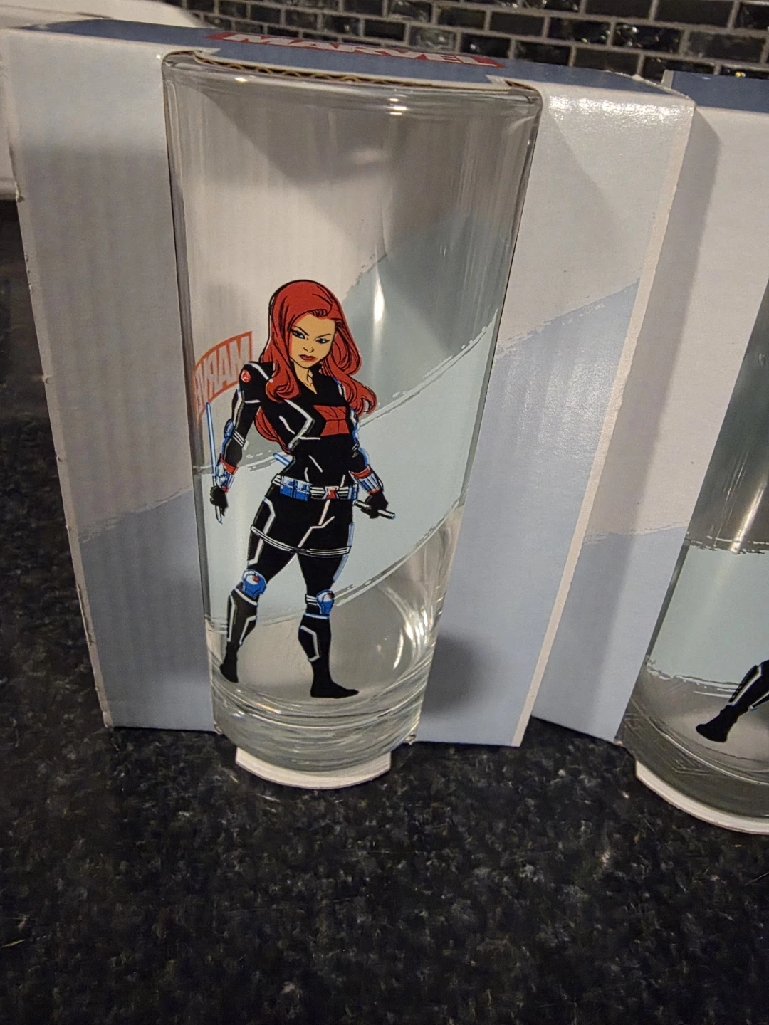 Marvel "Black Widow" & "Black Panther" Glasses (Set of 4) - photo 3