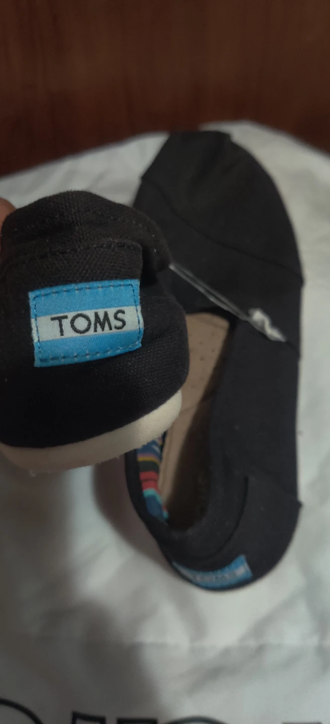 TOMS Women's Black Canvas Shoes Size 8.5 - photo 2