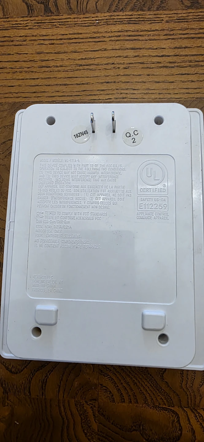 Wireless Doorbell Plug-in Chime - photo 4
