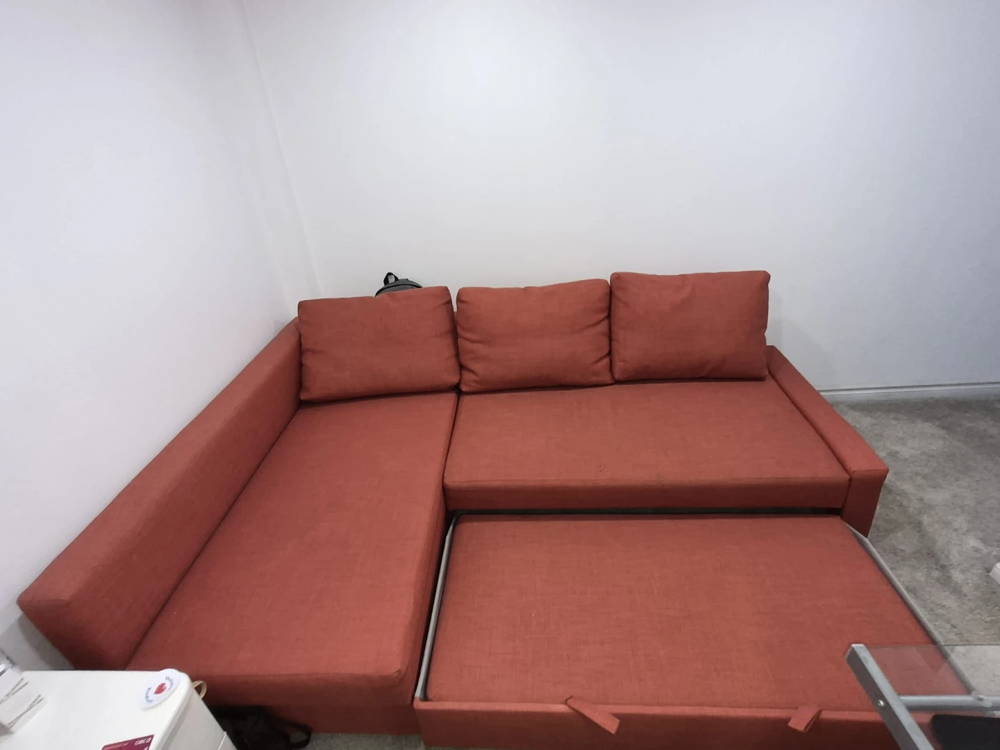 Red Sectional Sofa Bed - photo 2