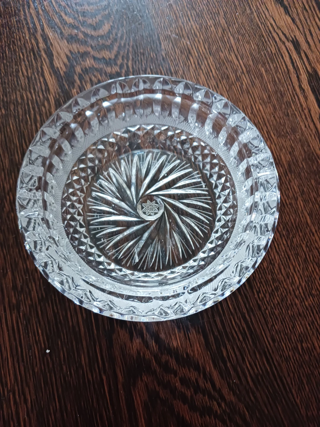 Clear Crystal Glass Ashtray - photo 2