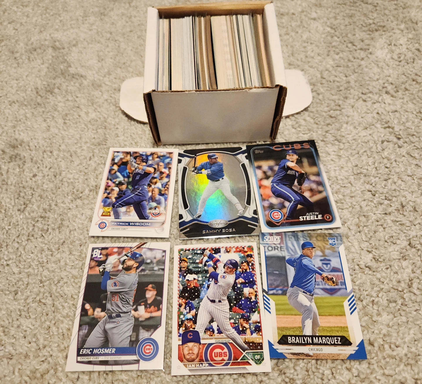 Chicago Cubs, 100 Baseball Cards Team lot