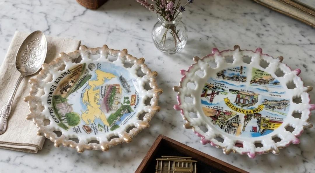 Set of 2 Decorative Souvenir Plates