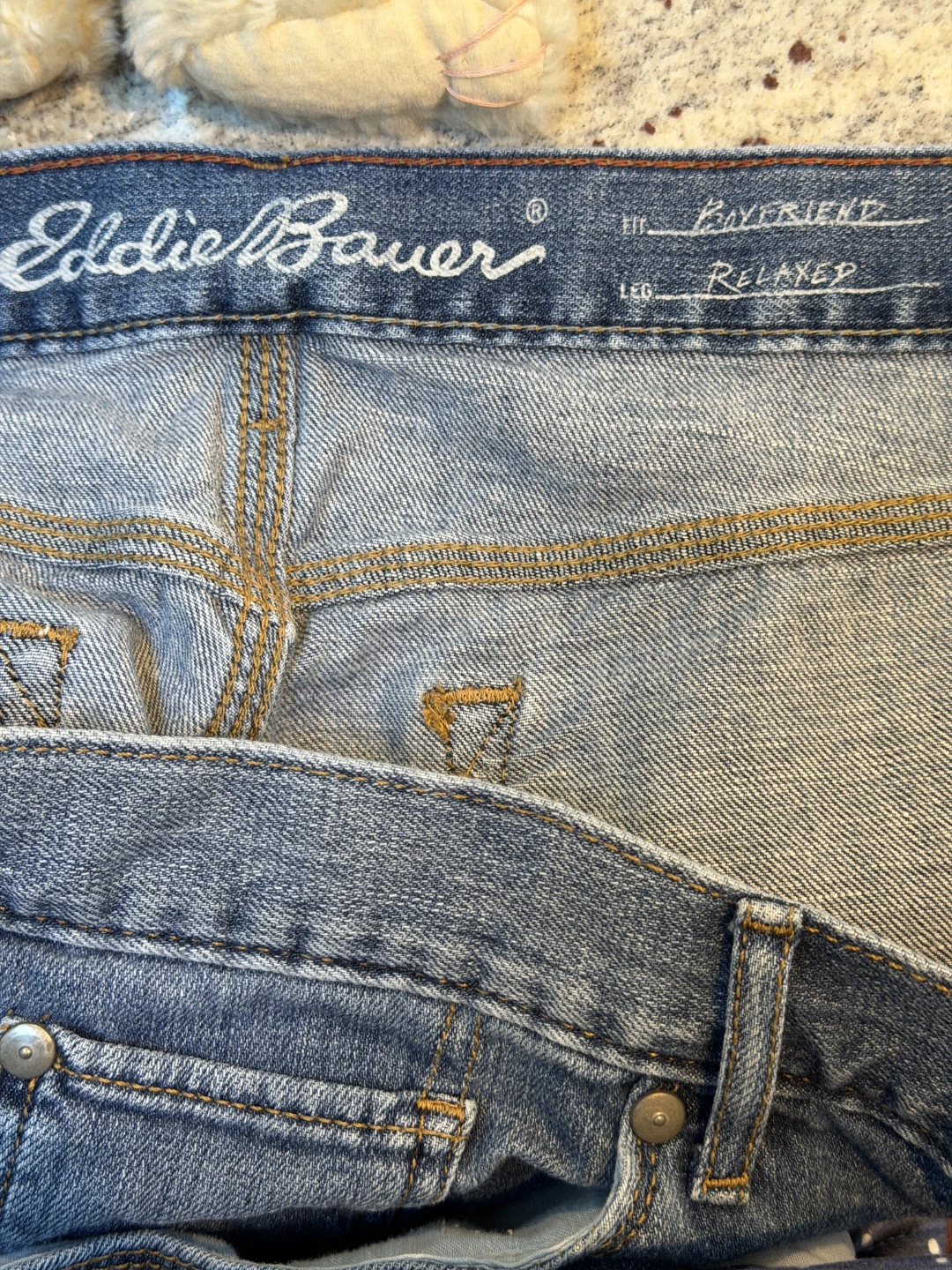 Eddie Bauer Women's Blue Straight Leg Jeans Size 14 - photo 3