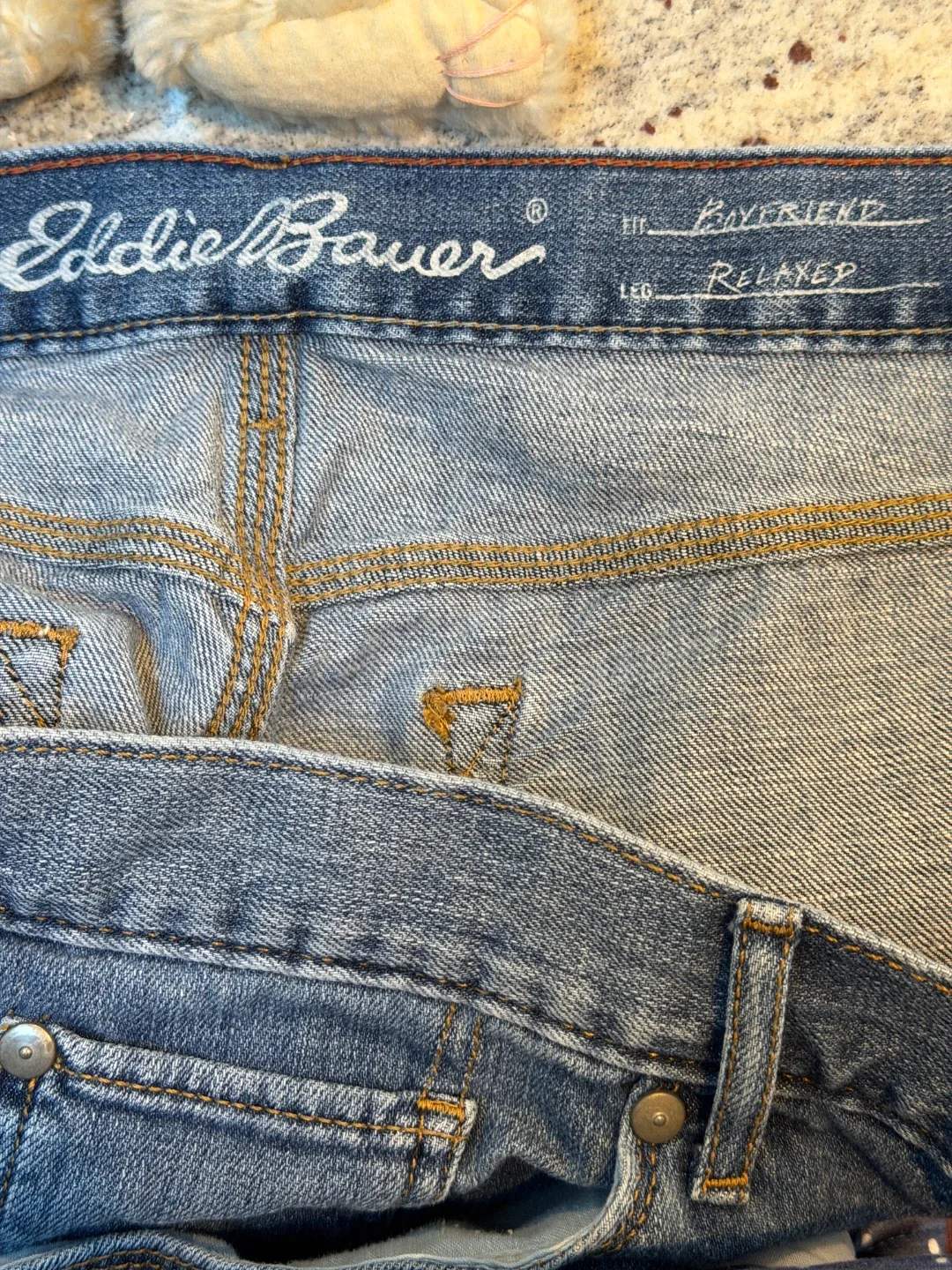 Eddie Bauer Women's Blue Straight Leg Jeans Size 14 - photo 3