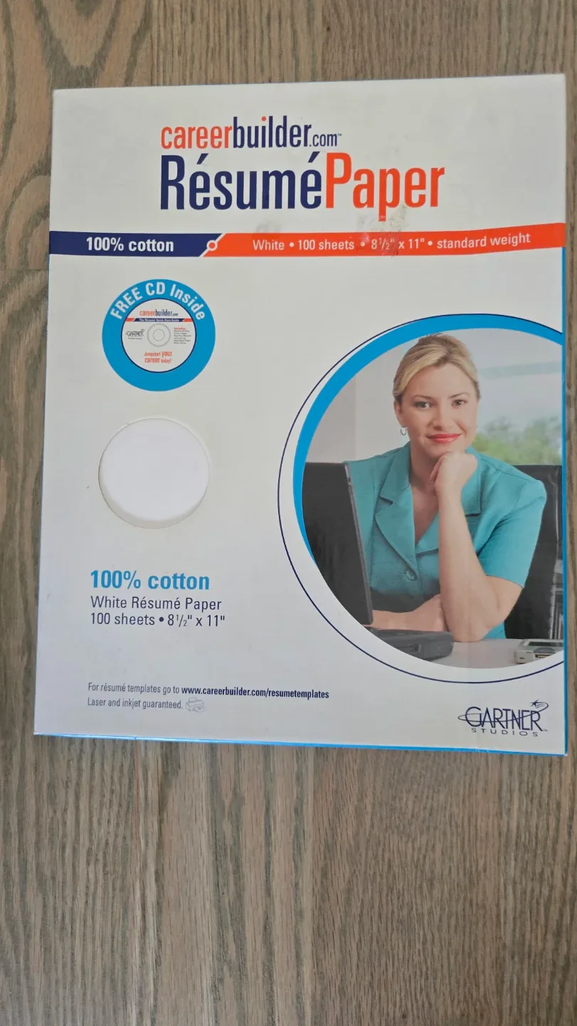CareerBuilder.com Resume Paper - 100 Sheets White 8.5" x 11"