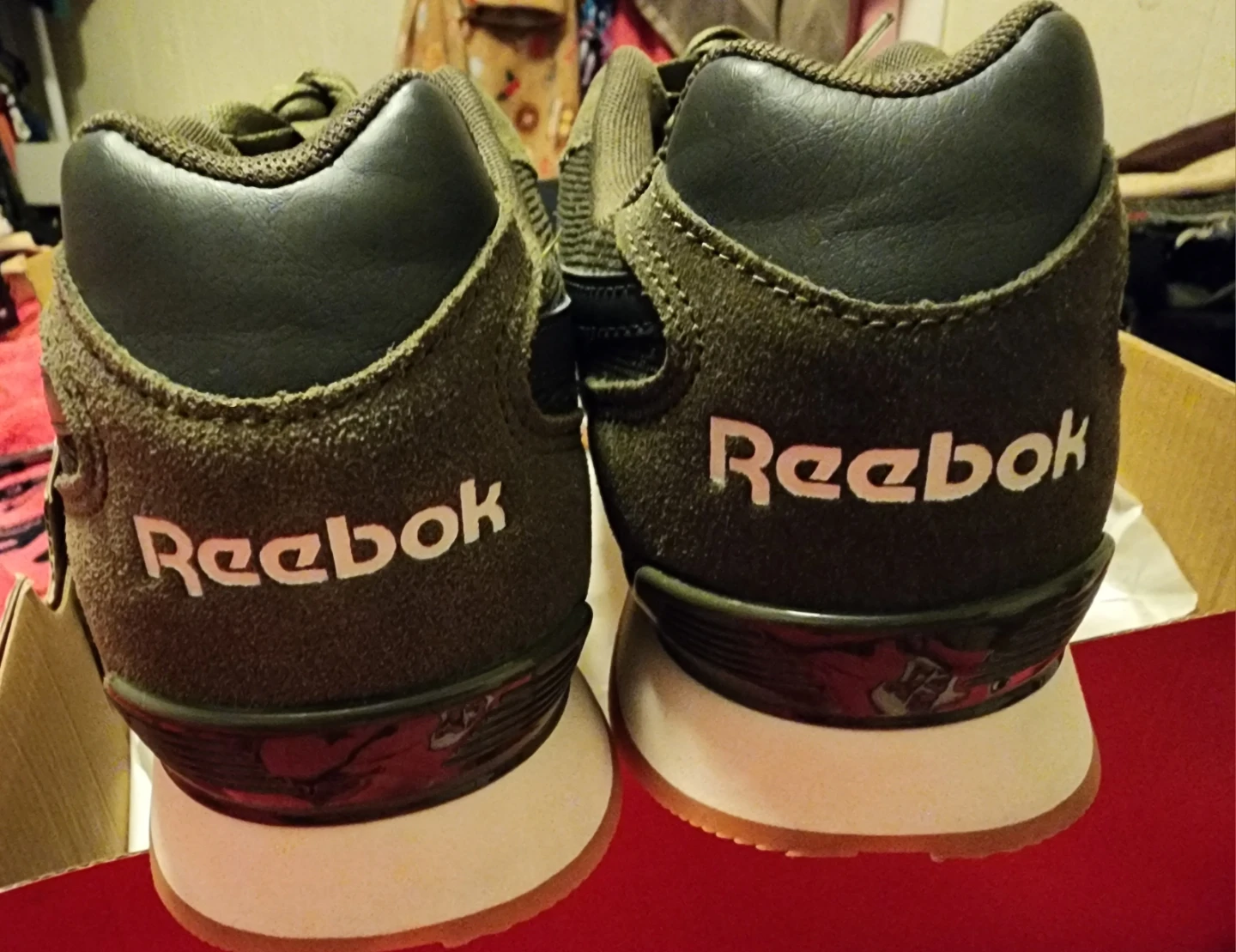 Reebok Classic Nylon Sneakers - Olive Green - photo 5