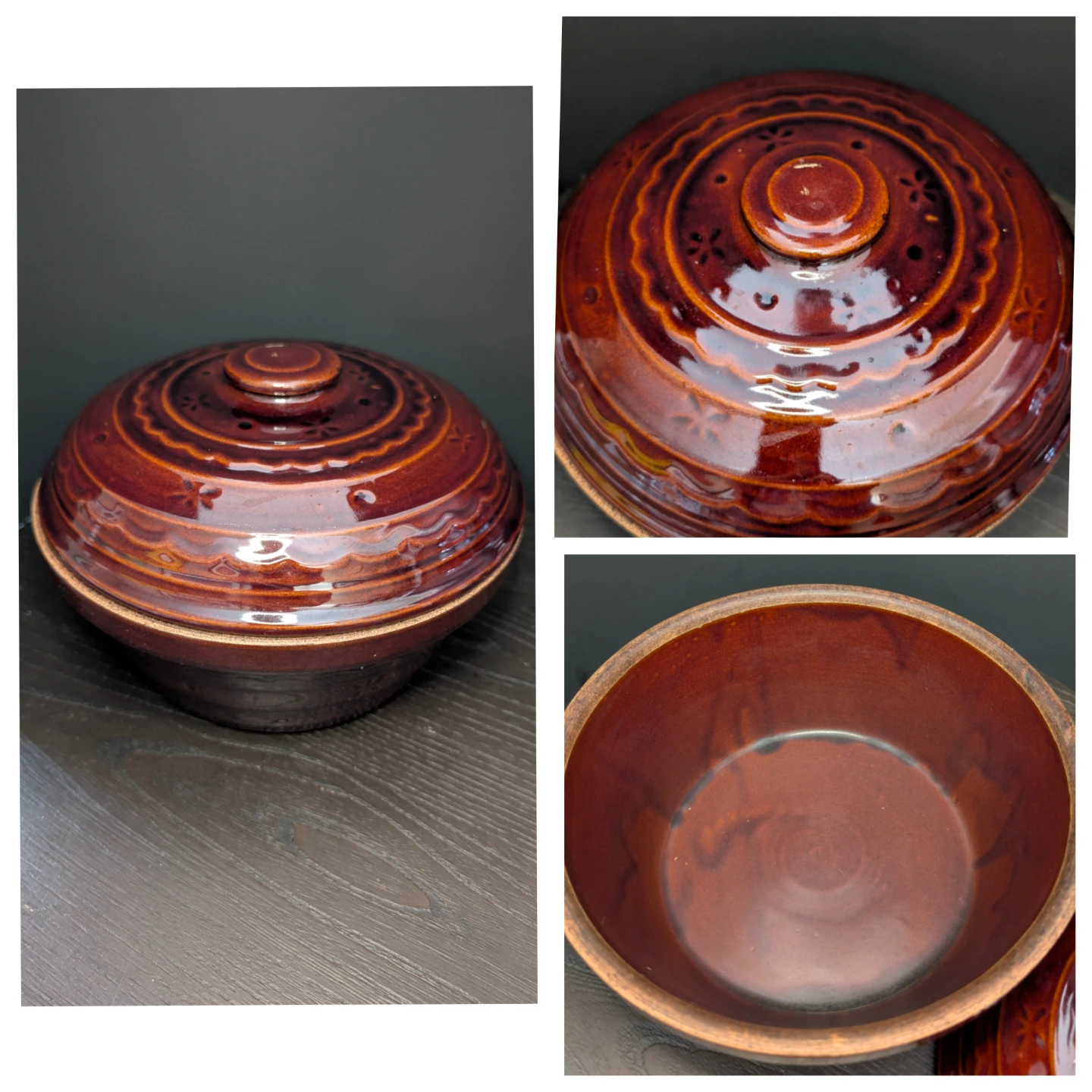 Marcrest Oven-Proof Stoneware Casserole Dish with Lid - photo 5