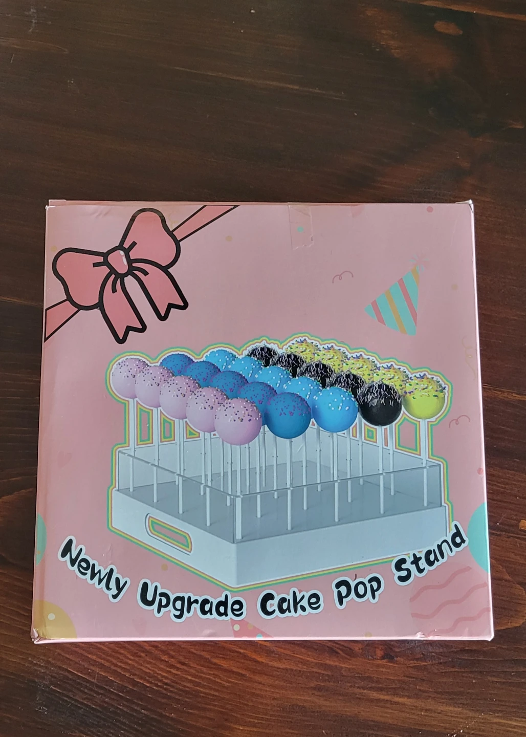BNIB partyMoonet Cake Pop Stand - 25 Holes, White