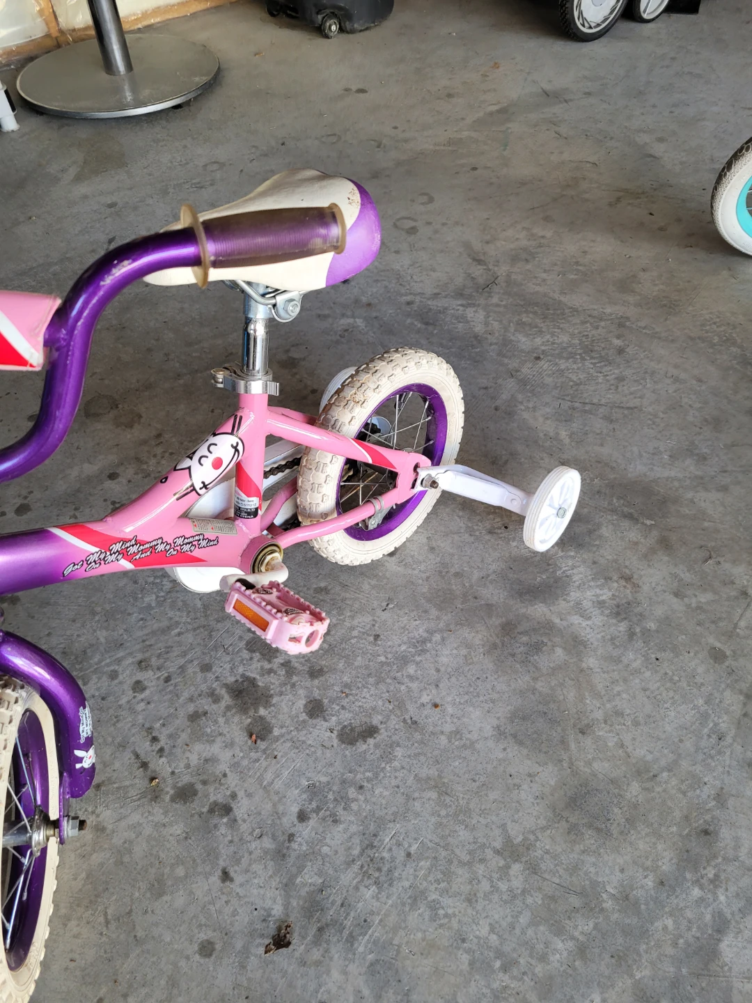 Kids Pink and Purple Training Bike - photo 3