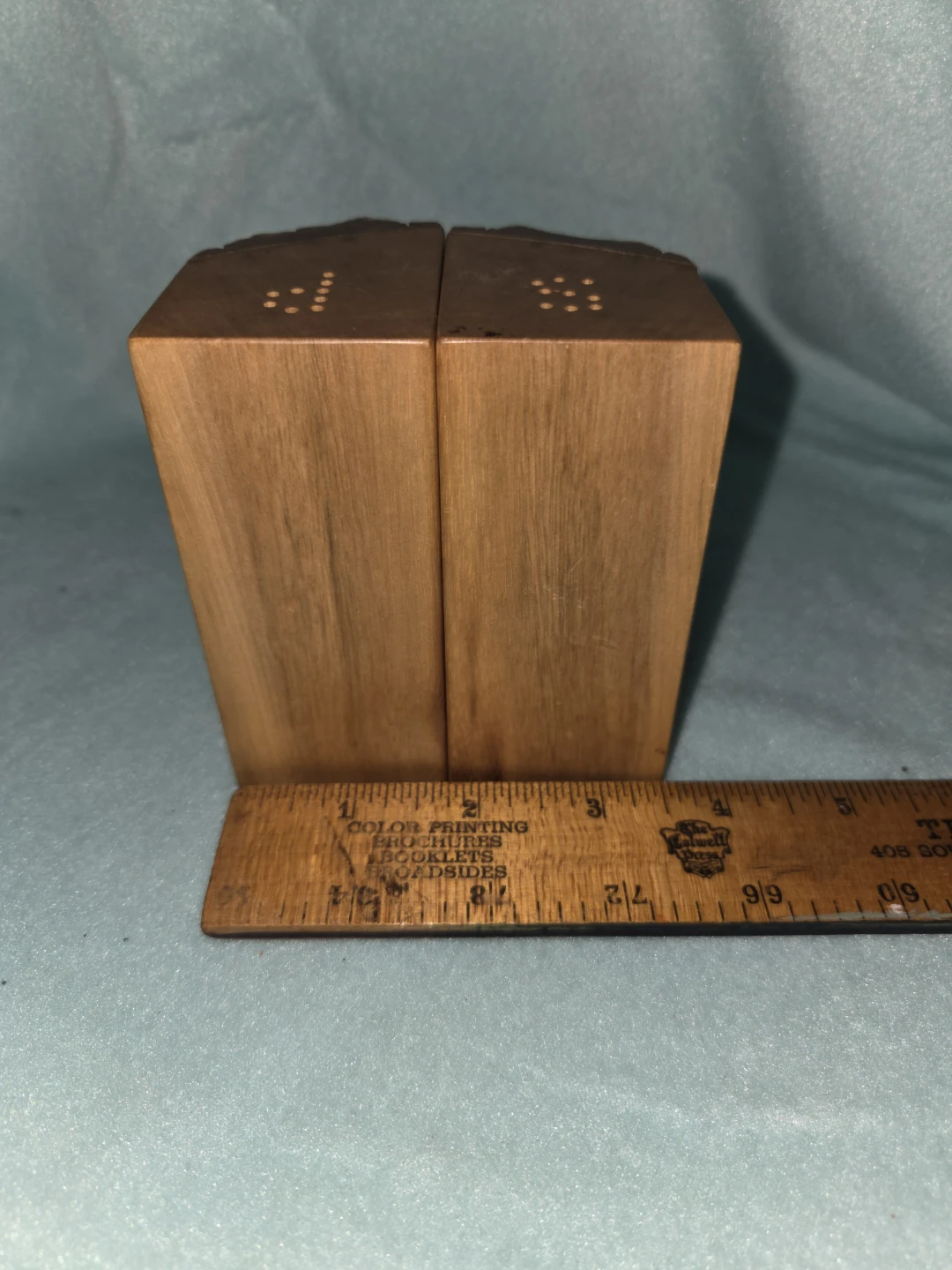 Rustic Wood Salt and Pepper Shakers - photo 5