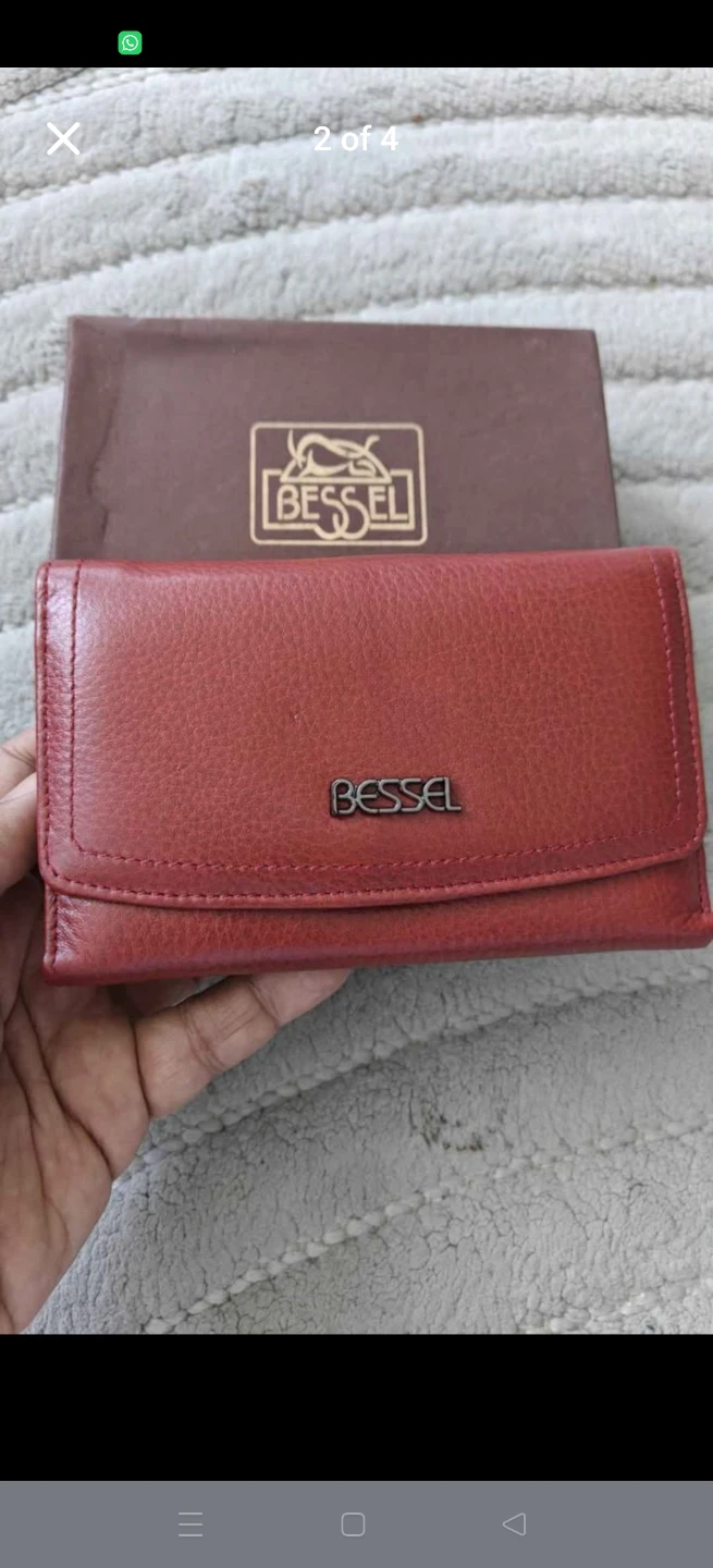 Bessel Red Leather Women's Wallet