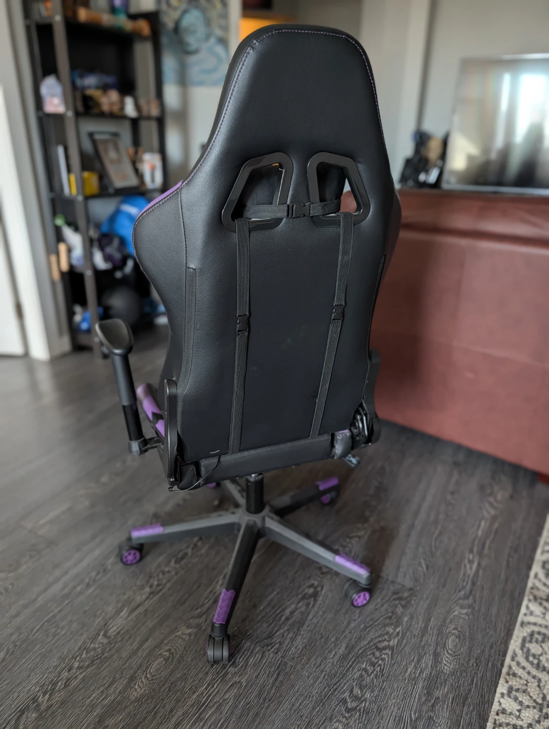 DarkEcho Gaming Chair - Purple and Black 🌱 - photo 3