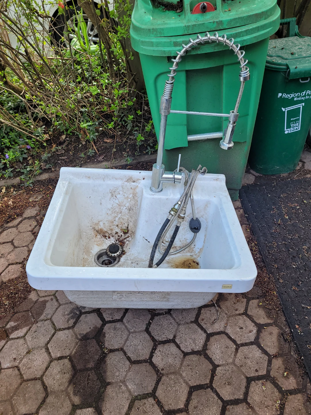 Presenza Italia Double Kitchen Sink with Faucet
