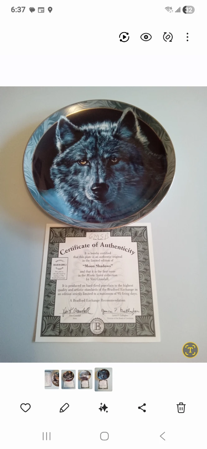 W.S. George & Bradford Exchange Collector Plates