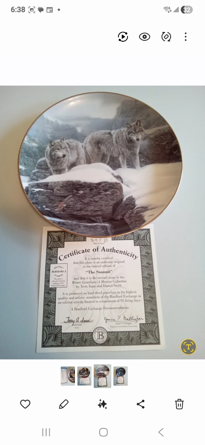 W.S. George & Bradford Exchange Collector Plates - photo 2