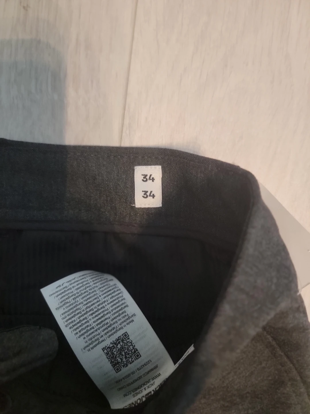 Jack & Jones Slim Fit Chino Pants Grey - Waist 34 34 Length - photo 3