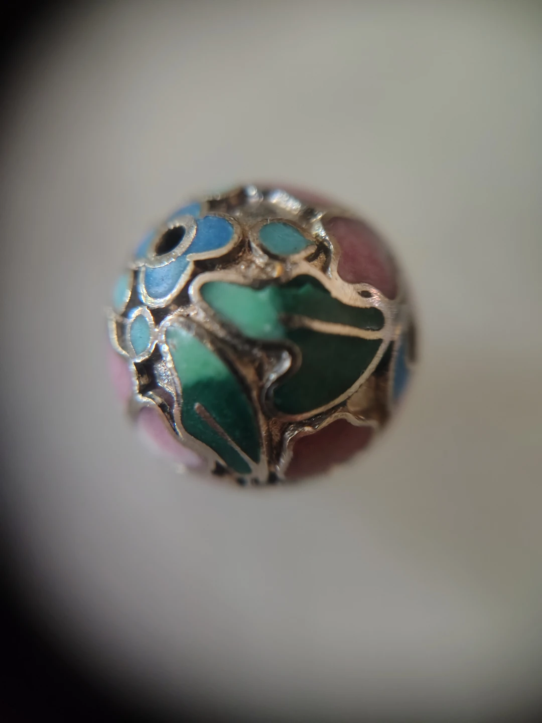 20 Vintage Chinese Cloisonne Beads - 10mm - photo 5