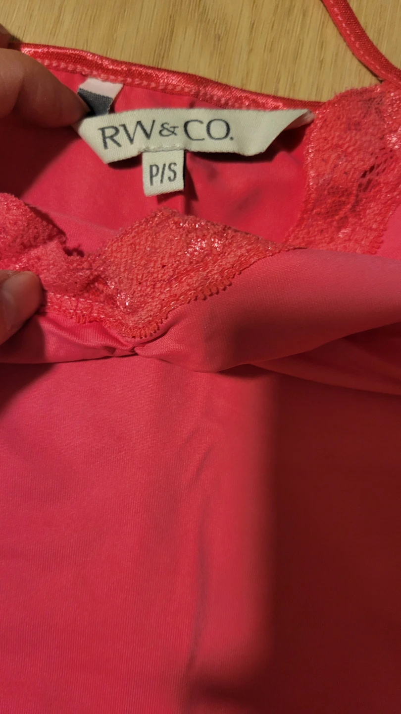 RW & CO. Pink Camisole with Lace Trim - P/S - photo 2
