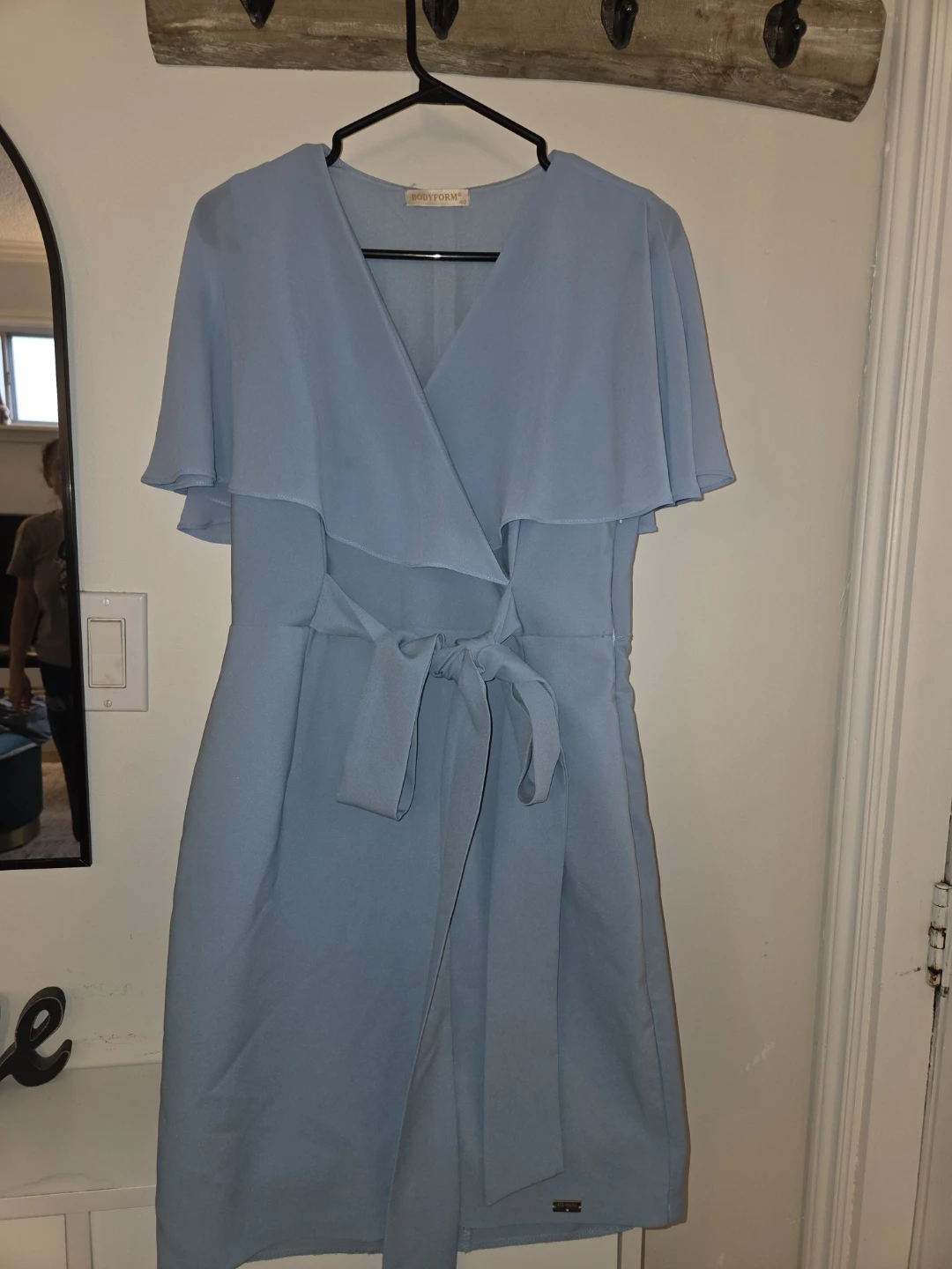 Baby Blue Wrap Dress