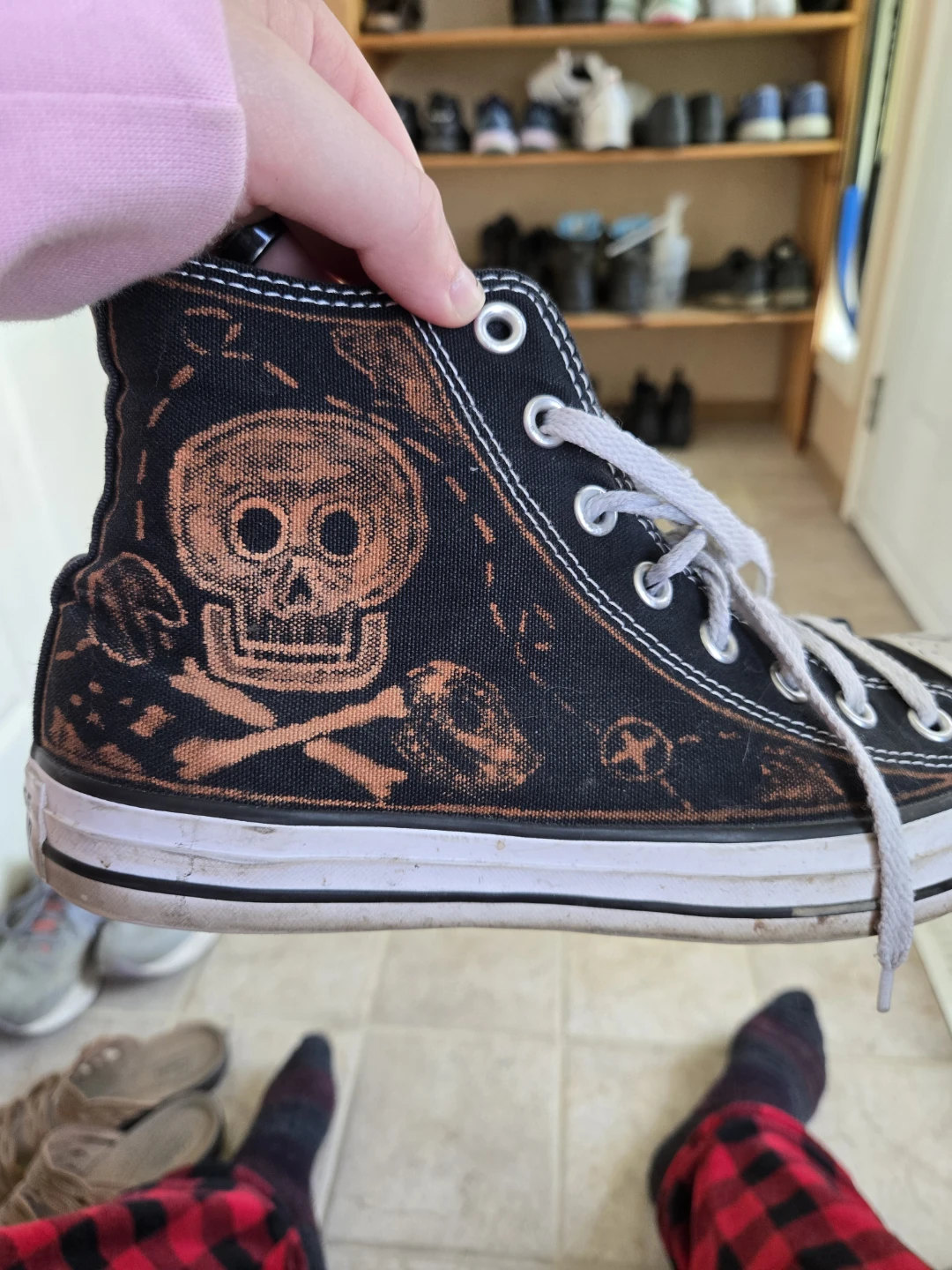 Customized (bleach painted) Converse - photo 3