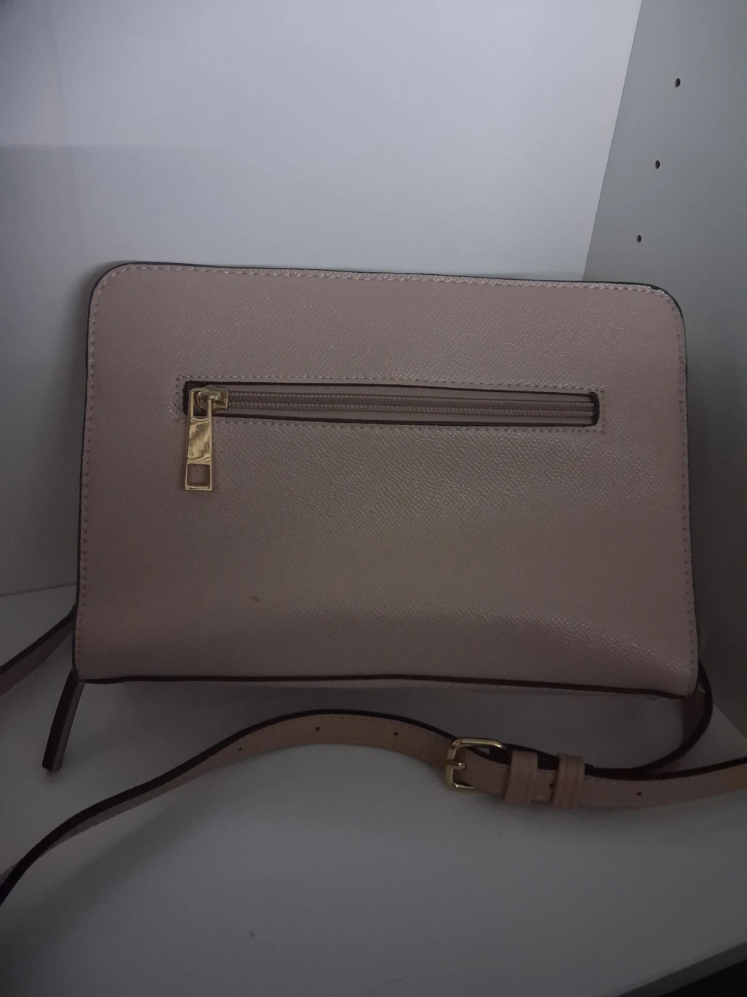 ALDO crossbody bag - pink/beige with snake print detail - photo 3